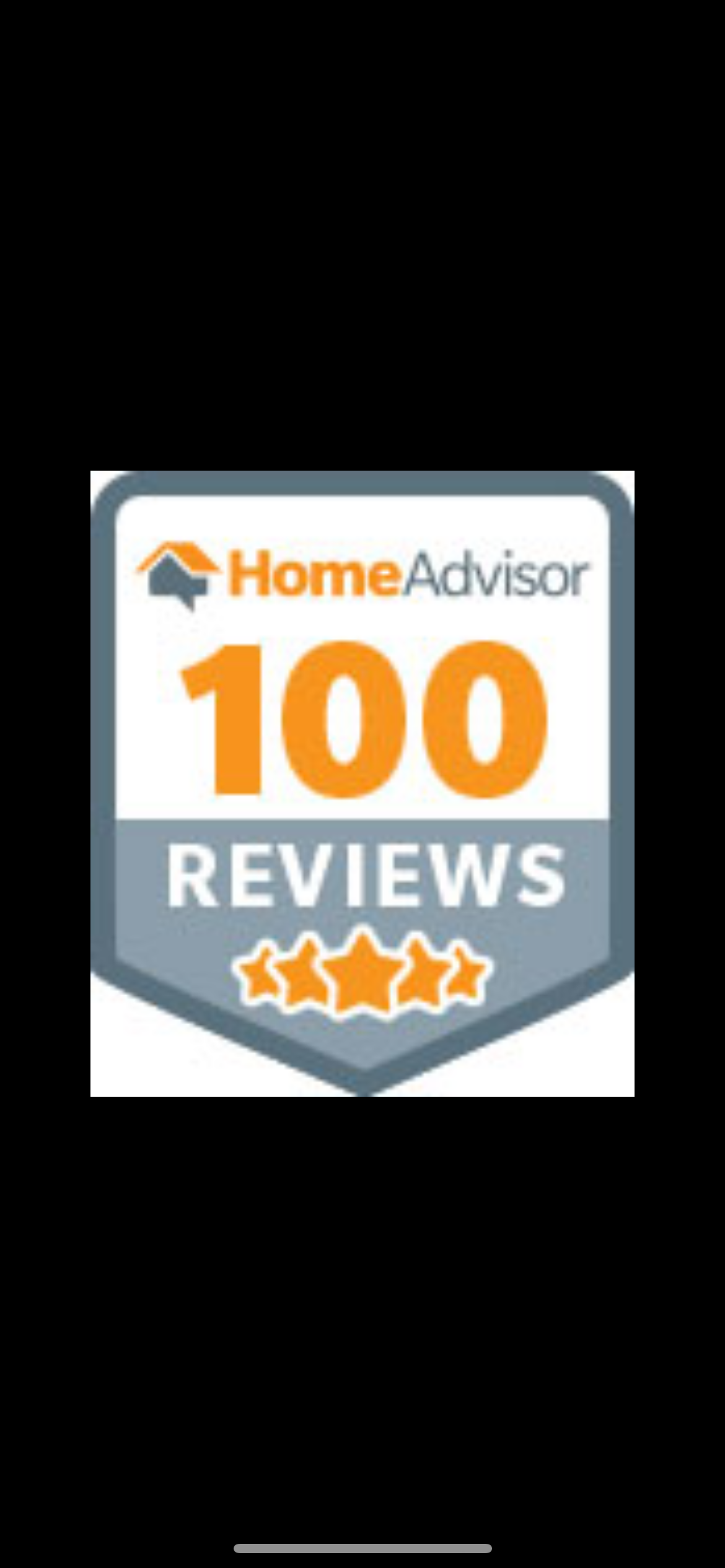 HomeAdvisor 100 Reviews